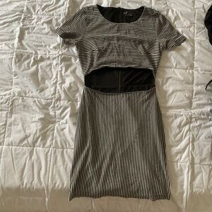 NWOT Sparkle & Fade Cut-Out Bodycon T-Shirt Dress, Xs